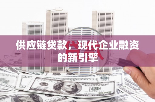 庄浪供应链贷款，现代企业融资的新引擎