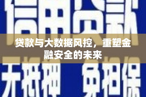 庄浪贷款与大数据风控，重塑金融安全的未来