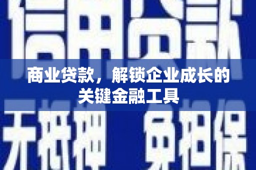 庄浪商业贷款，解锁企业成长的关键金融工具