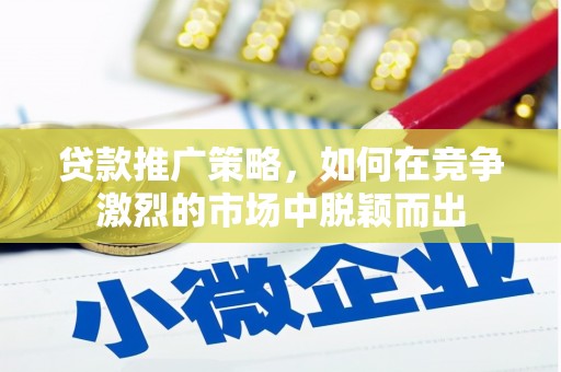 庄浪贷款推广策略，如何在竞争激烈的市场中脱颖而出