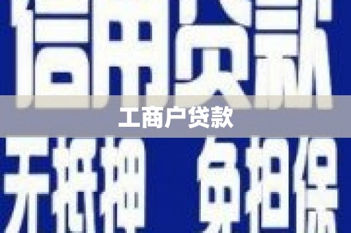 庄浪工商户贷款