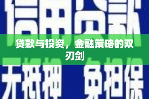 庄浪贷款与投资，金融策略的双刃剑