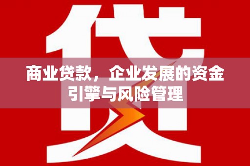 庄浪商业贷款，企业发展的资金引擎与风险管理