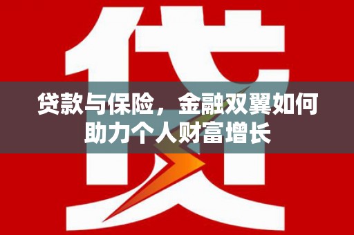 庄浪贷款与保险，金融双翼如何助力个人财富增长