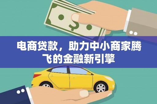 庄浪电商贷款，助力中小商家腾飞的金融新引擎