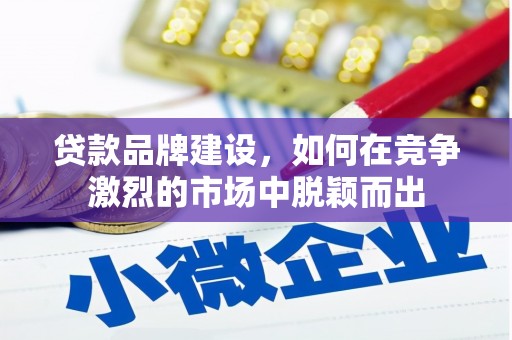 庄浪贷款品牌建设，如何在竞争激烈的市场中脱颖而出