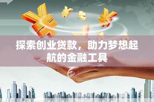 庄浪探索创业贷款，助力梦想起航的金融工具