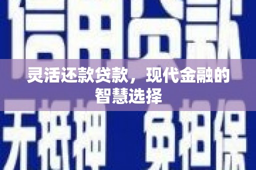 庄浪灵活还款贷款，现代金融的智慧选择