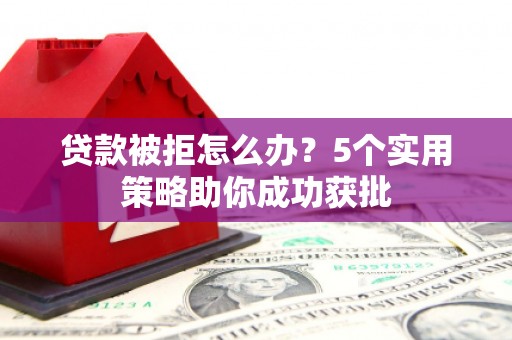 庄浪贷款被拒怎么办？5个实用策略助你成功获批