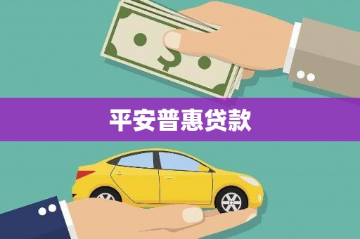 庄浪平安普惠贷款