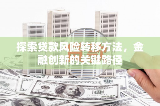 庄浪探索贷款风险转移方法，金融创新的关键路径