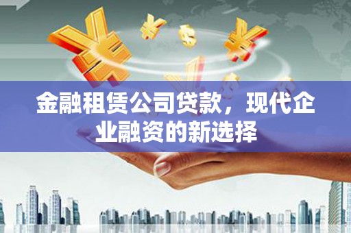 庄浪金融租赁公司贷款，现代企业融资的新选择