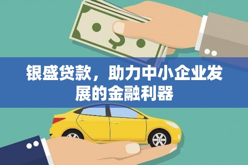 庄浪银盛贷款，助力中小企业发展的金融利器