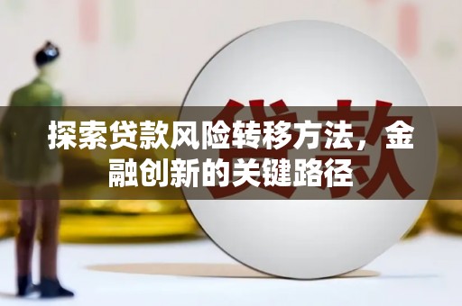 庄浪探索贷款风险转移方法，金融创新的关键路径