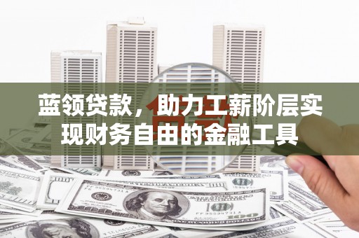 庄浪蓝领贷款，助力工薪阶层实现财务自由的金融工具