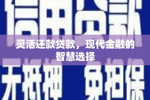 庄浪灵活还款贷款，现代金融的智慧选择