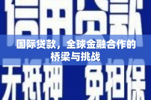 庄浪国际贷款，全球金融合作的桥梁与挑战
