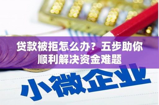 庄浪贷款被拒怎么办？五步助你顺利解决资金难题