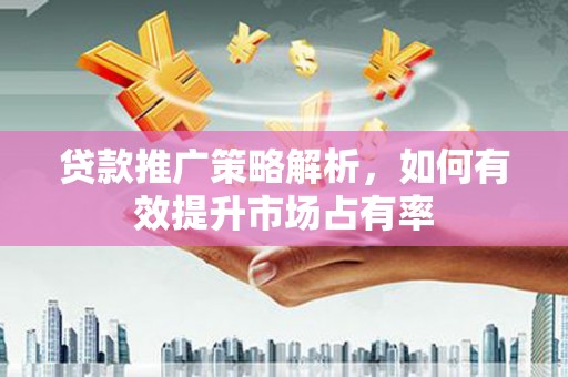 庄浪贷款推广策略解析，如何有效提升市场占有率