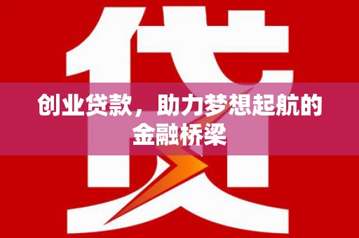 庄浪创业贷款，助力梦想起航的金融桥梁