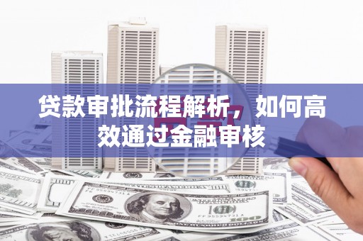 庄浪贷款审批流程解析，如何高效通过金融审核