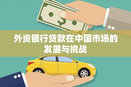 庄浪外资银行贷款在中国市场的发展与挑战