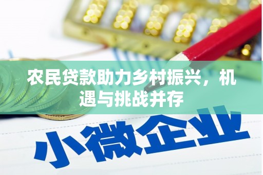 庄浪农民贷款助力乡村振兴，机遇与挑战并存