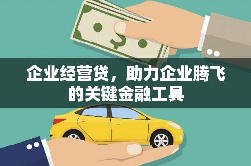 庄浪企业经营贷，助力企业腾飞的关键金融工具