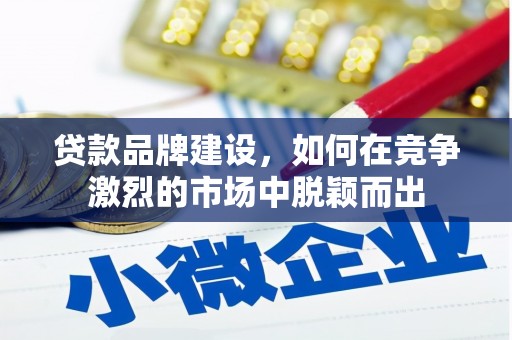 庄浪贷款品牌建设，如何在竞争激烈的市场中脱颖而出