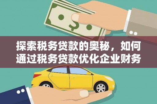 庄浪探索税务贷款的奥秘，如何通过税务贷款优化企业财务