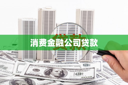 庄浪消费金融公司贷款