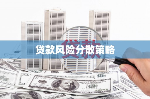 庄浪贷款风险分散策略