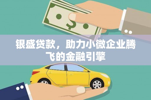 庄浪银盛贷款，助力小微企业腾飞的金融引擎