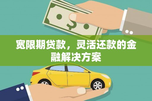 庄浪宽限期贷款，灵活还款的金融解决方案