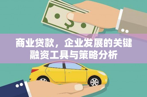 庄浪商业贷款，企业发展的关键融资工具与策略分析