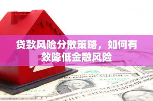 庄浪贷款风险分散策略，如何有效降低金融风险