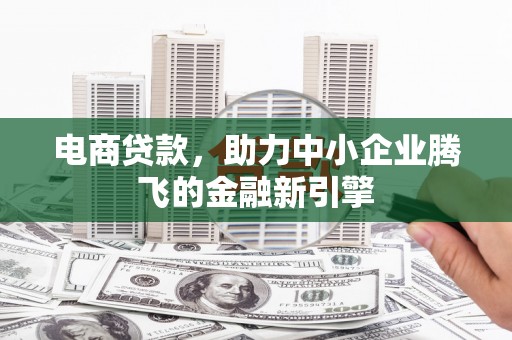 庄浪电商贷款，助力中小企业腾飞的金融新引擎