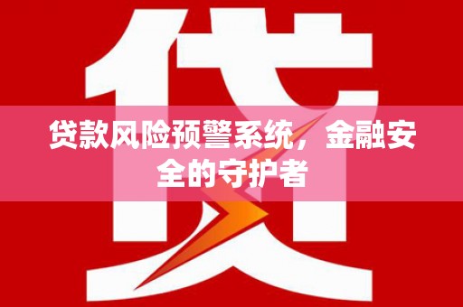 庄浪贷款风险预警系统，金融安全的守护者