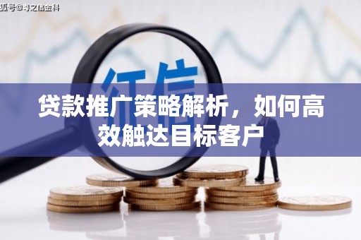 庄浪贷款推广策略解析，如何高效触达目标客户