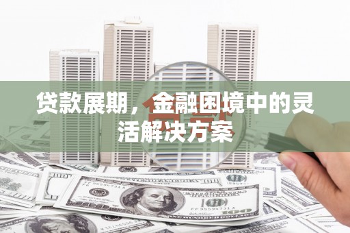 庄浪贷款展期，金融困境中的灵活解决方案