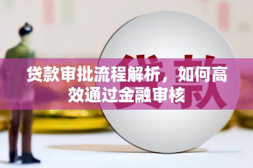 庄浪贷款审批流程解析，如何高效通过金融审核