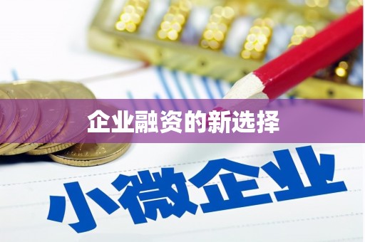 庄浪企业融资的新选择