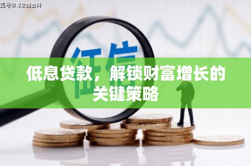 庄浪低息贷款，解锁财富增长的关键策略