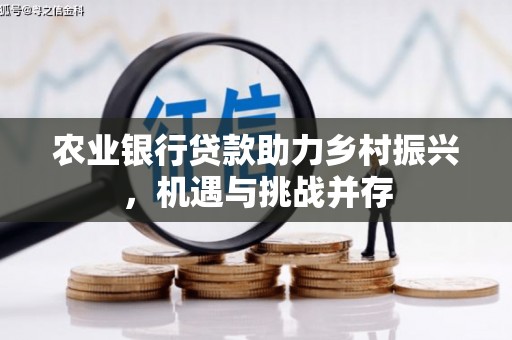 庄浪农业银行贷款助力乡村振兴，机遇与挑战并存