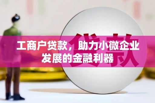 庄浪工商户贷款，助力小微企业发展的金融利器