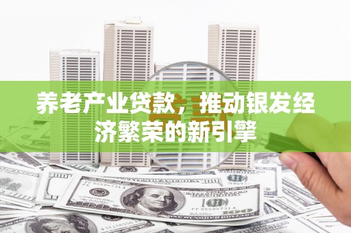 庄浪养老产业贷款，推动银发经济繁荣的新引擎