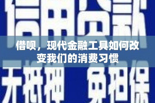 庄浪借呗，现代金融工具如何改变我们的消费习惯