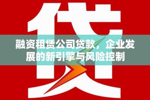 庄浪融资租赁公司贷款，企业发展的新引擎与风险控制