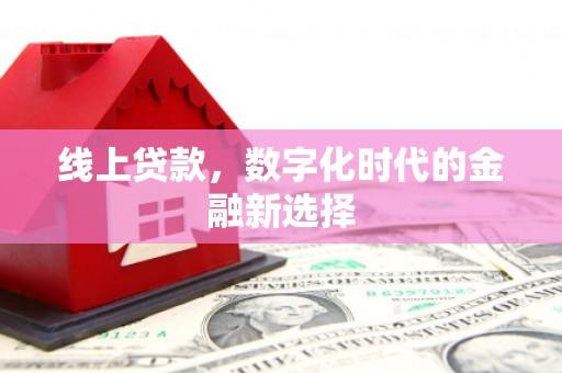 庄浪线上贷款，数字化时代的金融新选择