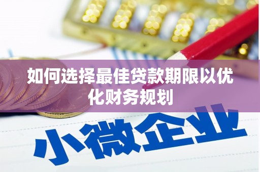 庄浪如何选择最佳贷款期限以优化财务规划